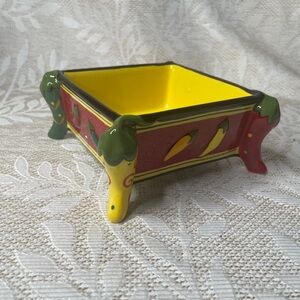 AVON CHILI PEPPERS SQUARE BOWL SALSA